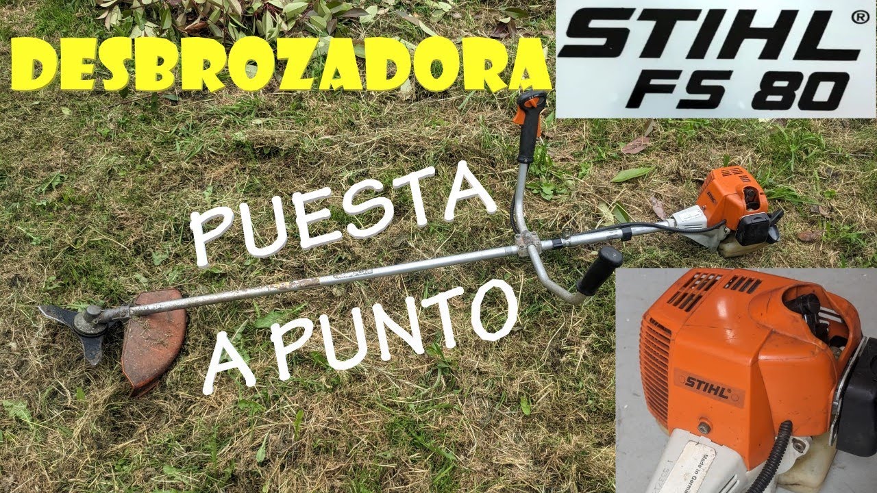 Reparación y puesta a punto de desbrozadora STIHL FS80