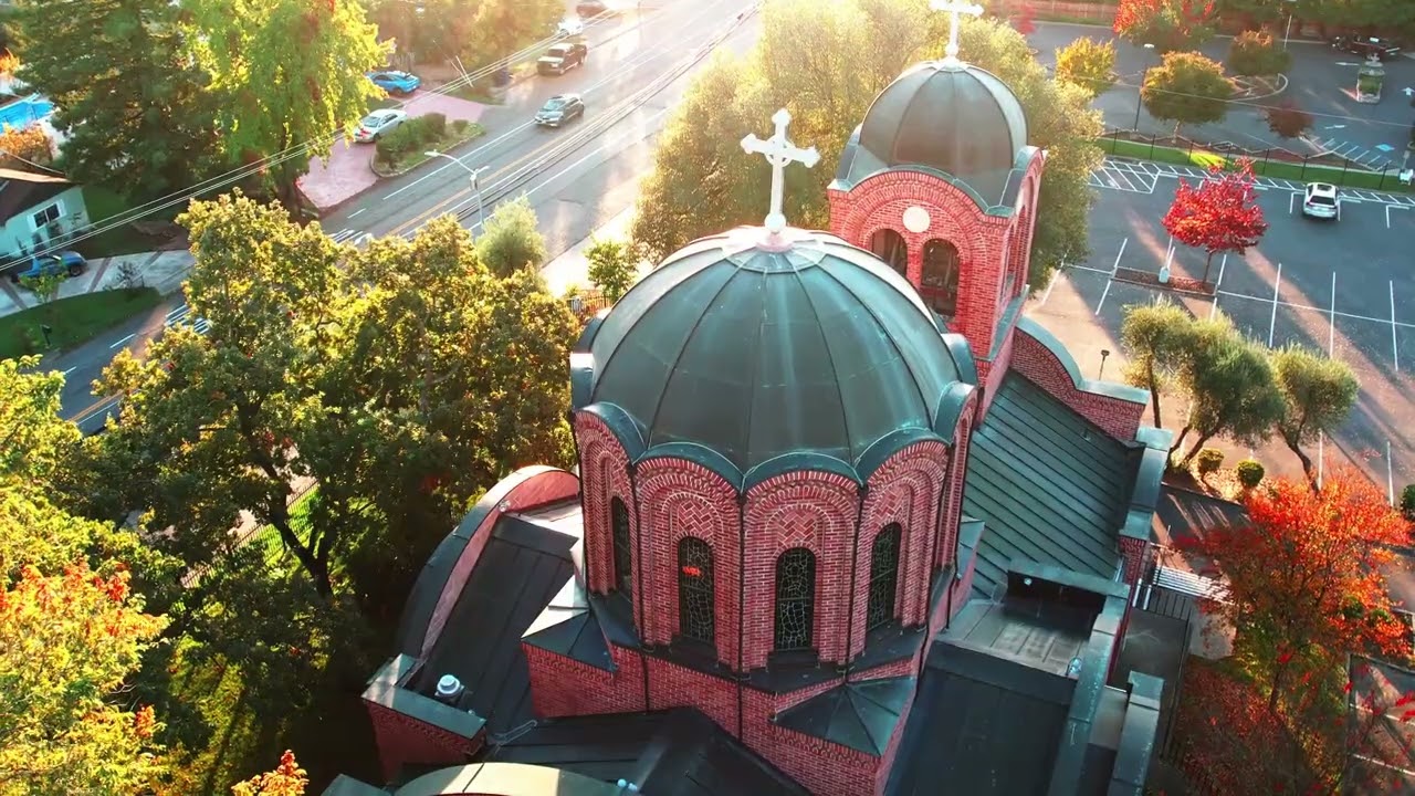 Assumption of the Blessed Virgin Mary Serbian Orthodox Church Overhead Video