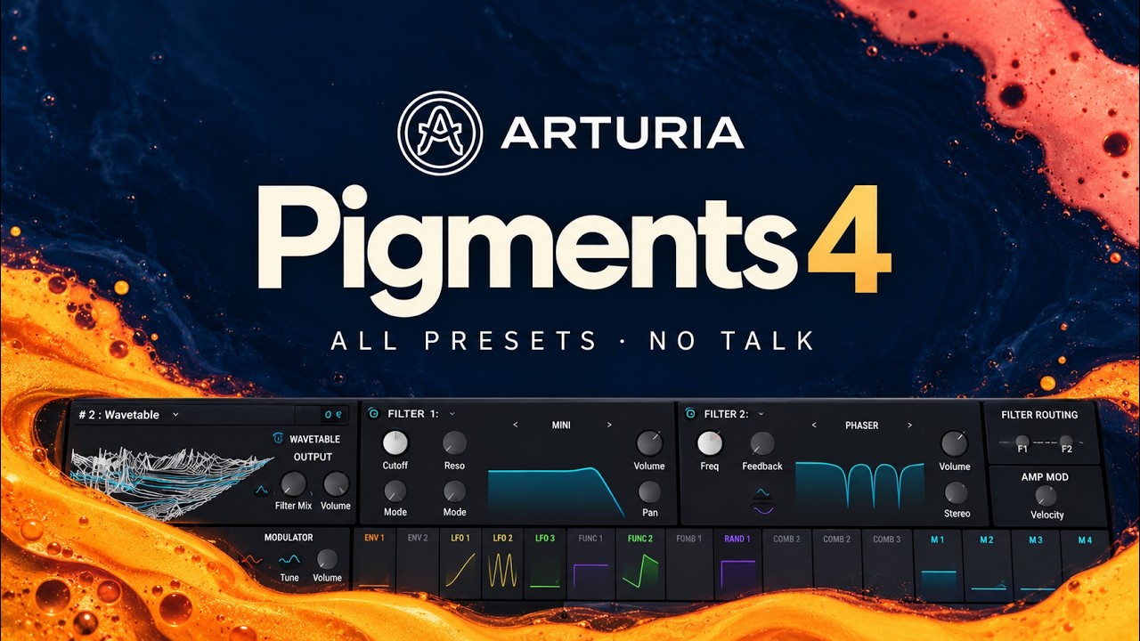Arturia PIGMENTS 4 new VST (All presets) No talk
