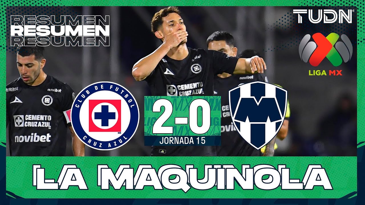 RESUMEN Y GOLES - Cruz Azul vs Monterrey | Liga MX - Jornada 15 Apertura 2025 | TUDN