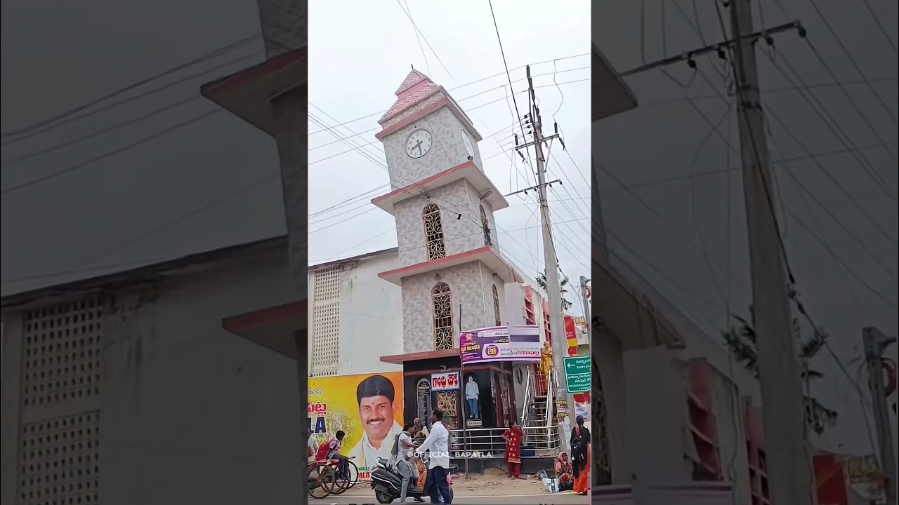Bapatla Gadiyara Stambham #clocktower #bapatla #hyderabad #bapatlabeach #telugushorts #explore