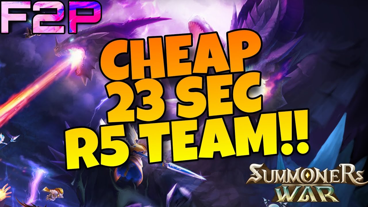 23 SEC SOLO R5 TEAM TUTORIAL - SUMMONERS WAR