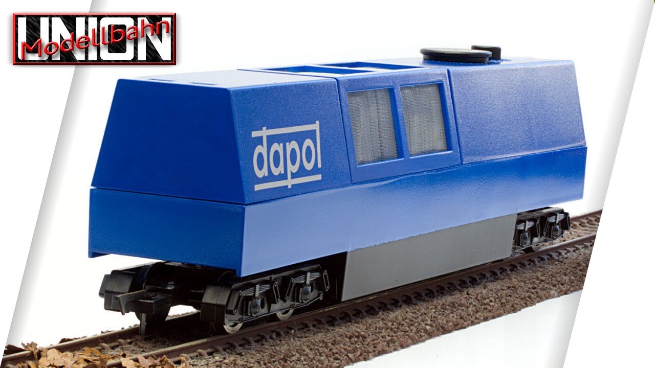 Saubere Gleise mit MU Schienenstaubsauger / Schienenreinigungswagen - Modellbahn Union - H0 1:87