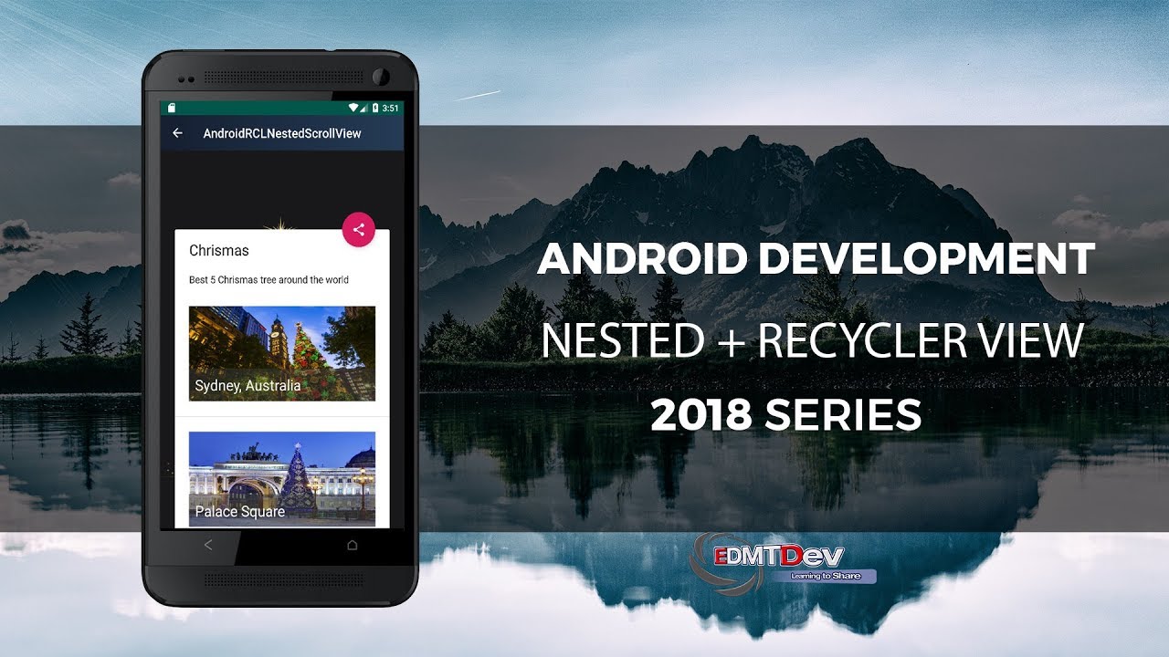 Android Studio Tutorial - Nested Scroll View with Recycler Scroll View
