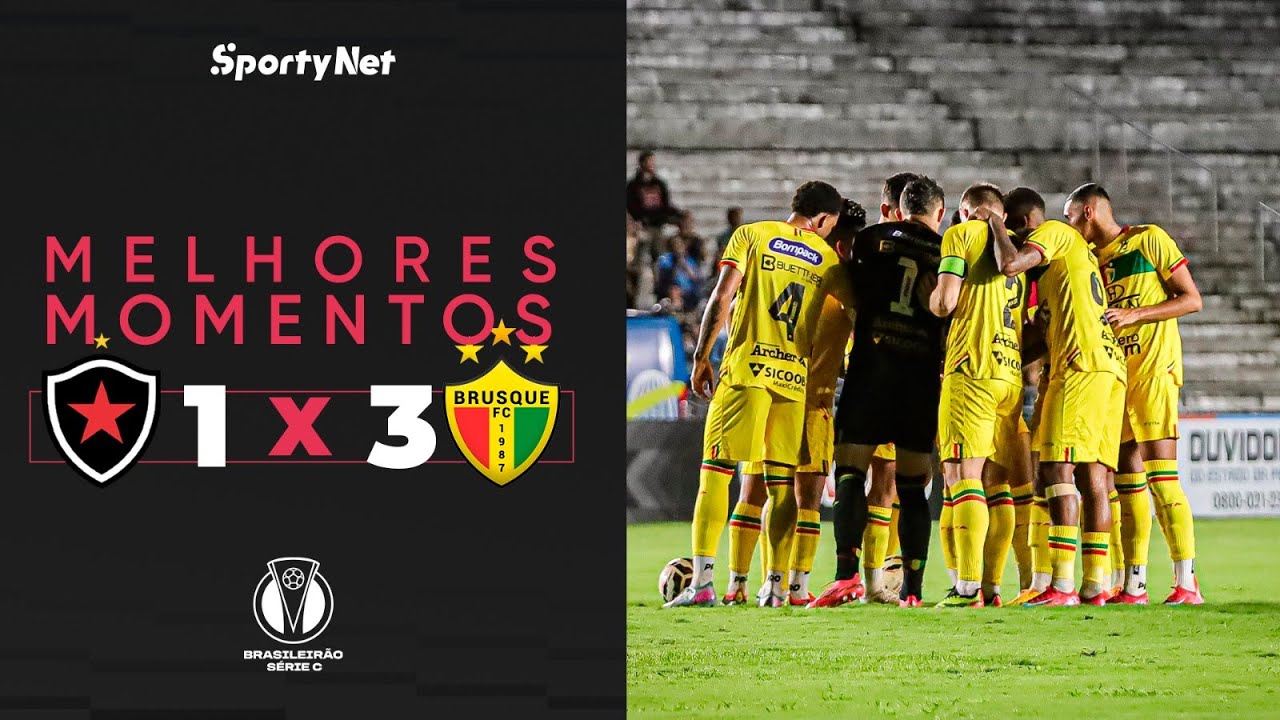 DOBLETE DE DG E BRUSQUE NO G6 - Botafogo 1x3 Brusque - Melhores Momentos - Série C