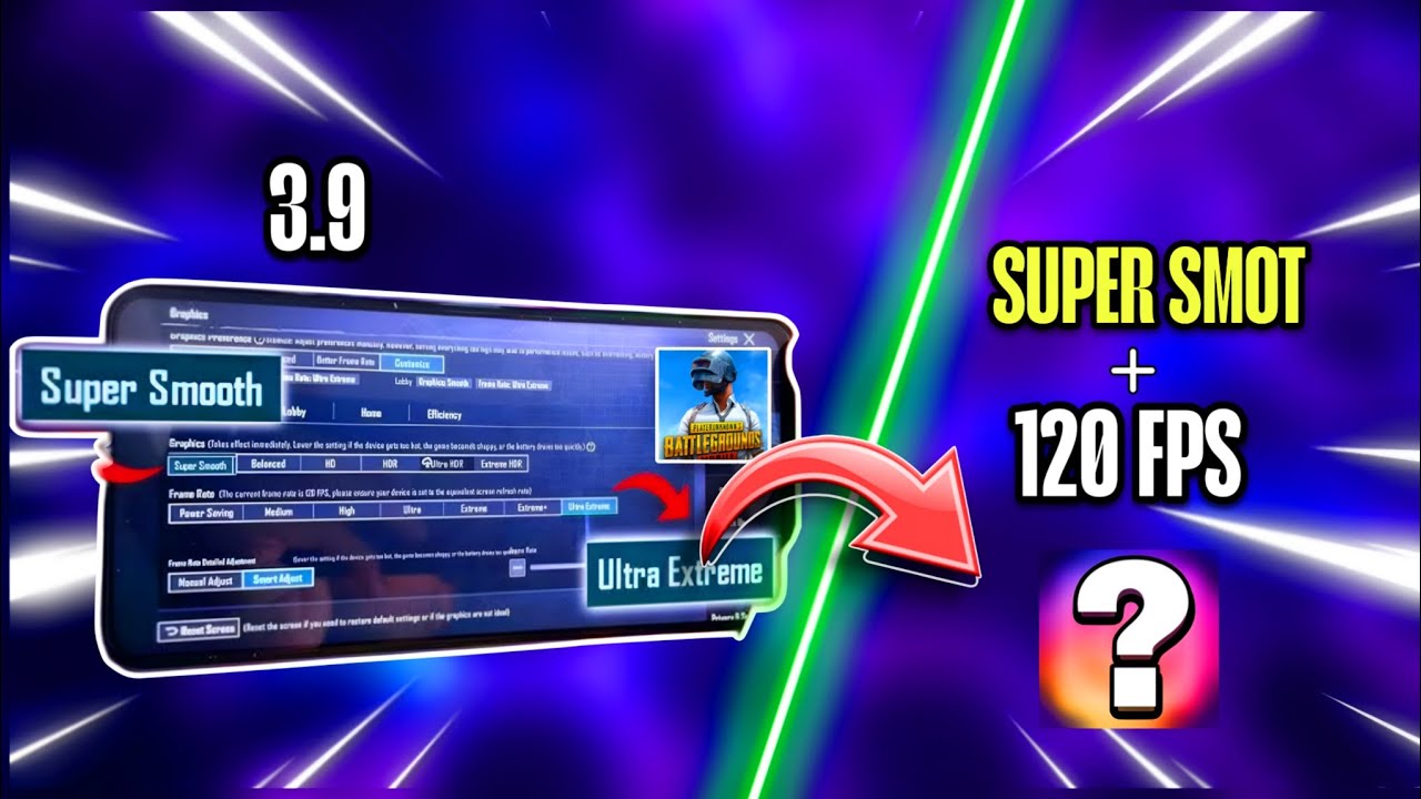 PUBG MOBİLE :👍 SÜPER SMOT 120 FPS YAPMA 😱 PUBGDE 120 FPS NASIL YAPILIR ?