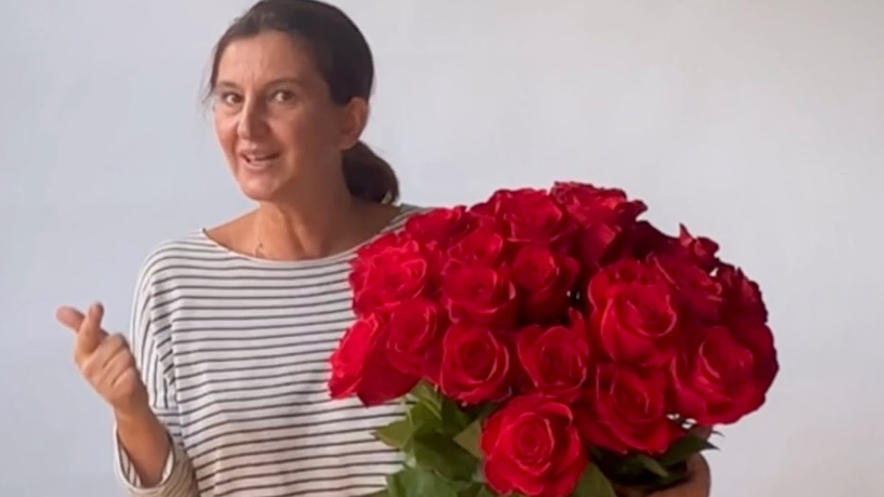 👀👉Buchet cu 29 trandafiri roșii. Cum se face simplu ❤️
