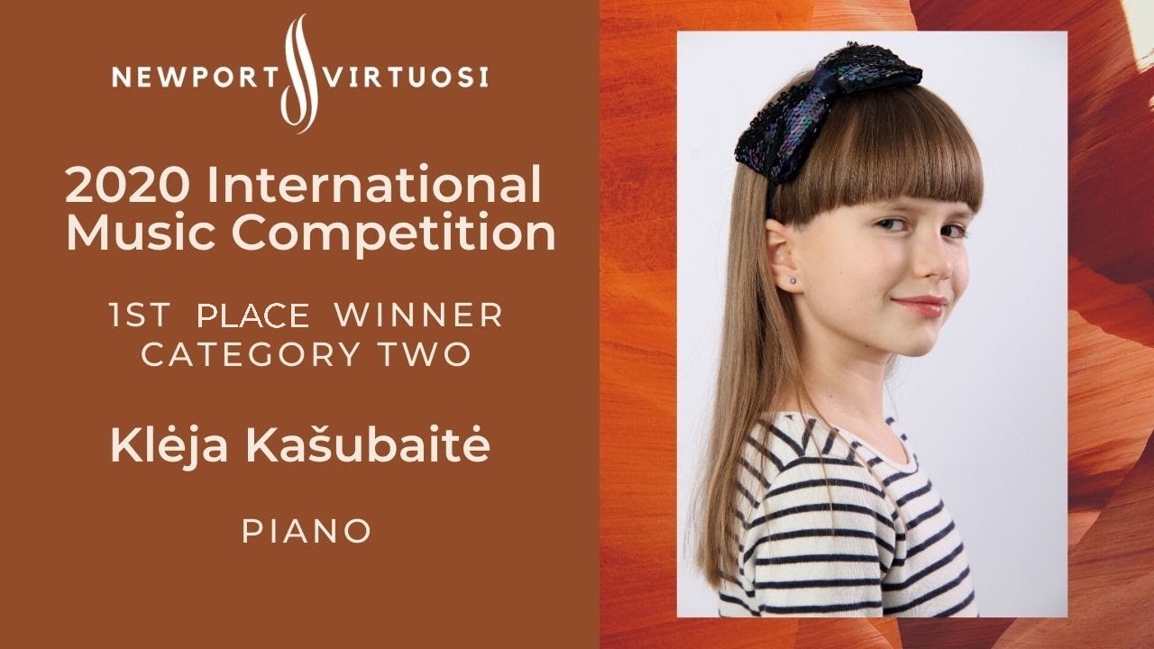 Klėja Ka&scaron;ubaitė &ndash; Piano, (10 years) Etude Op. 15 Nr. 9 fis moll by Sergei Bortkiewicz