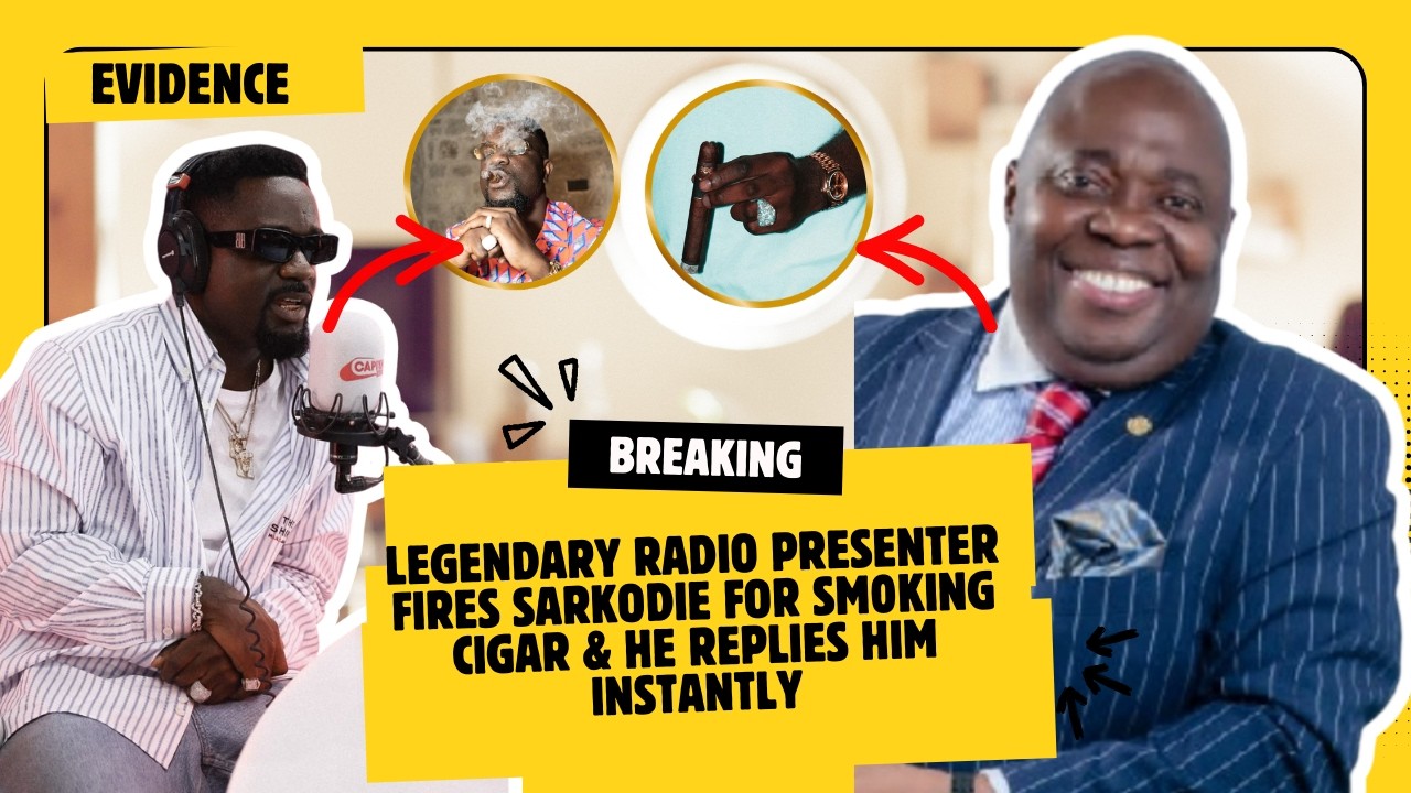 Legendary Radio Presenter F!res Sarkodie For Sm0king Cigar & He REPLIES Him Instantly