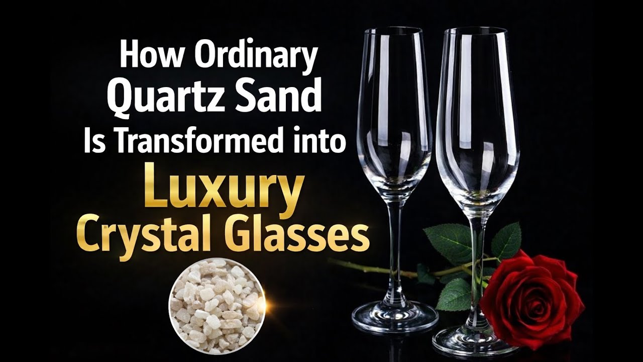 20 How Ordinary Quartz Sand Is Transformed into Luxury  Crystal Glasses &ndash; Full Production Process