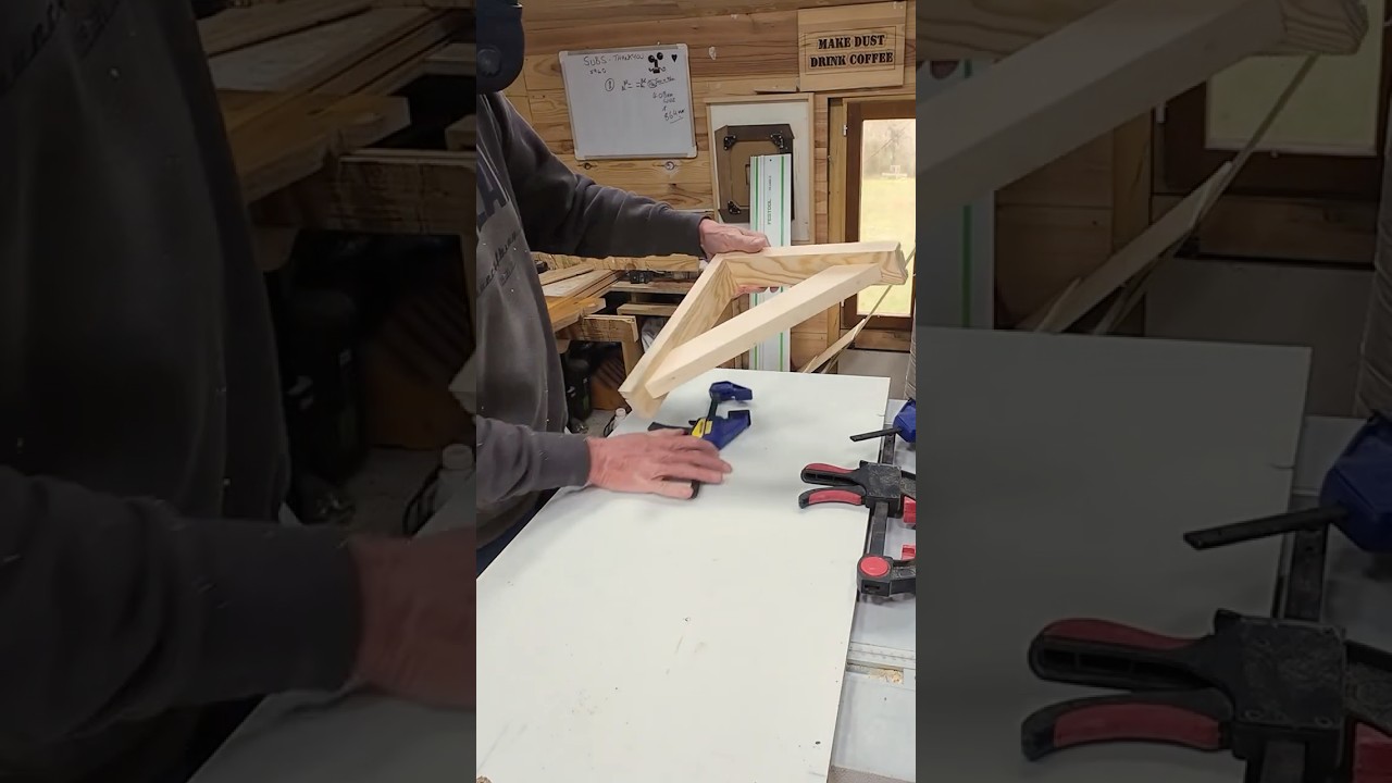 Easy Build Timber Gallow Bracket Shelf Supports