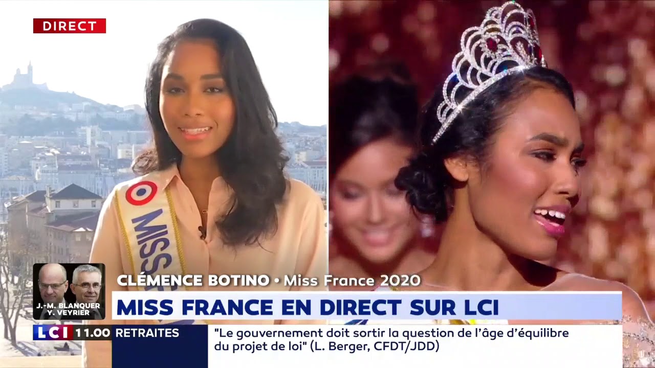 Clémence Botino Miss France 2020 sur LCI