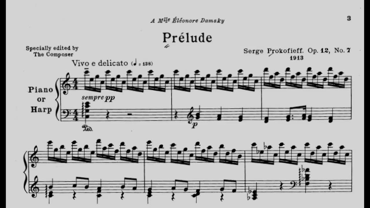 Sergei Prokofiev - Prelude - Op. 12 No. 7
