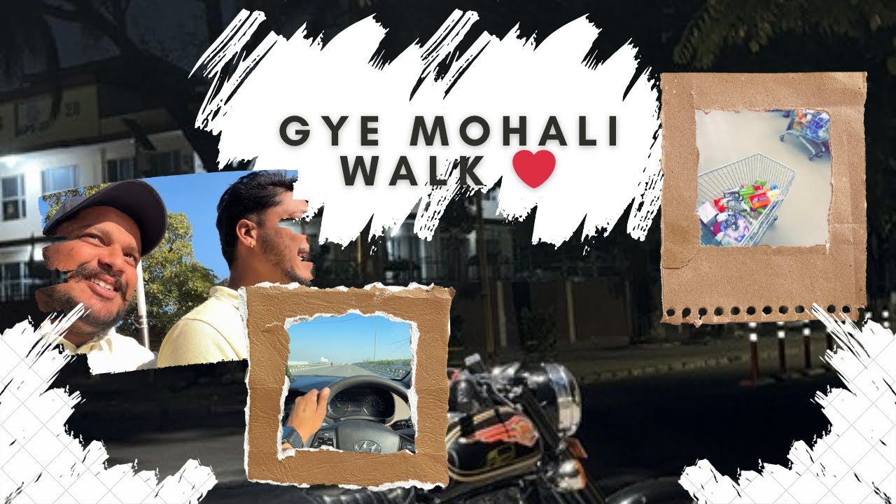 Chandigarh gye | Mohali walk | bullet retire krya dekho | desi day out vlog 