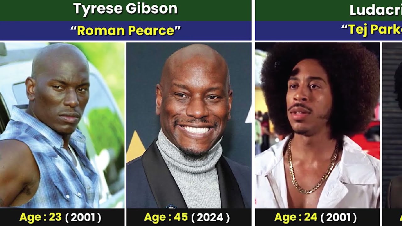 Fast and Furious Cast Then and Now (2001 vs 2024)