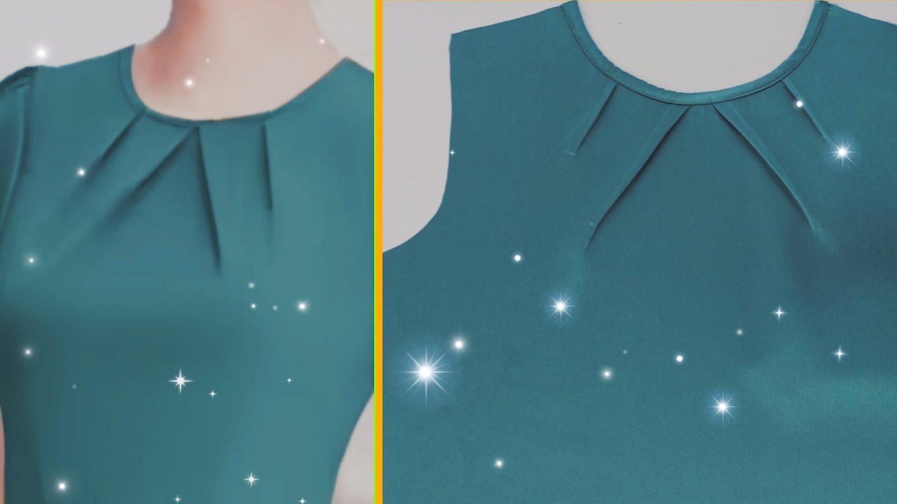 From Pattern to Sewing: Complete Tutorial on Flat Pleated Collar For Professional Sewing Enthusiasts