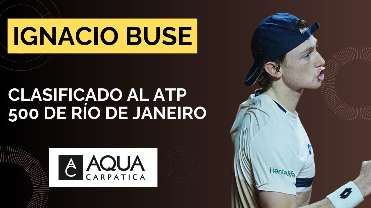 IGNACIO BUSE - Jugará su PRIMER ATP 500 en febrero