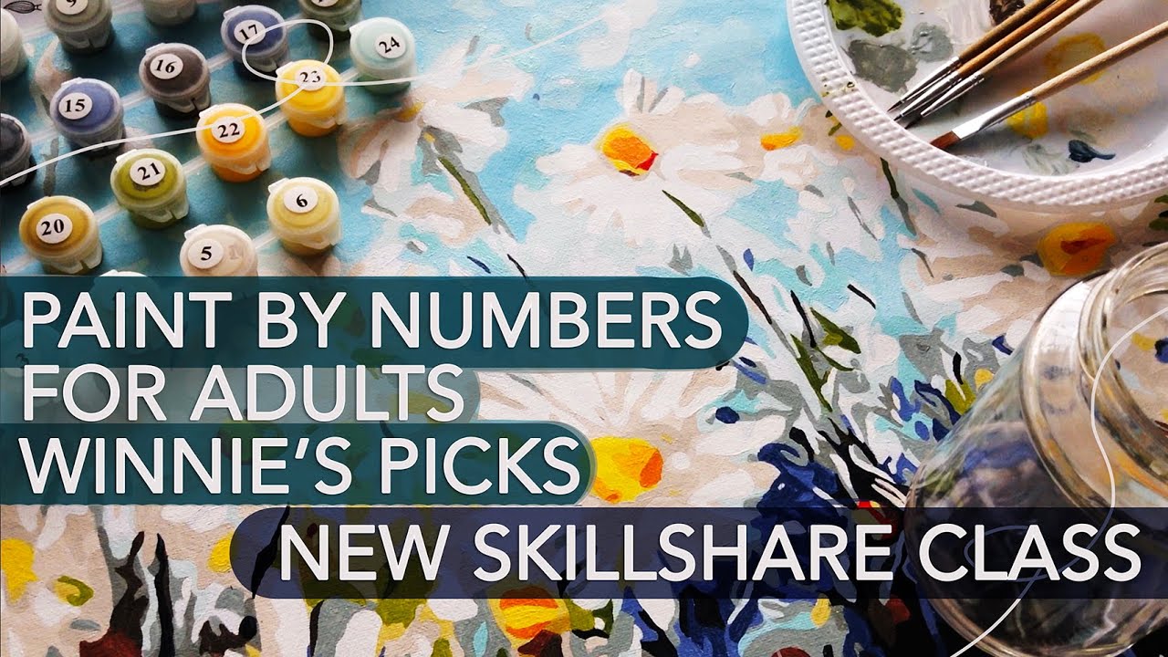 Раскраска по номерам для взрослых Winnie's Picks // Новый класс Skillshare