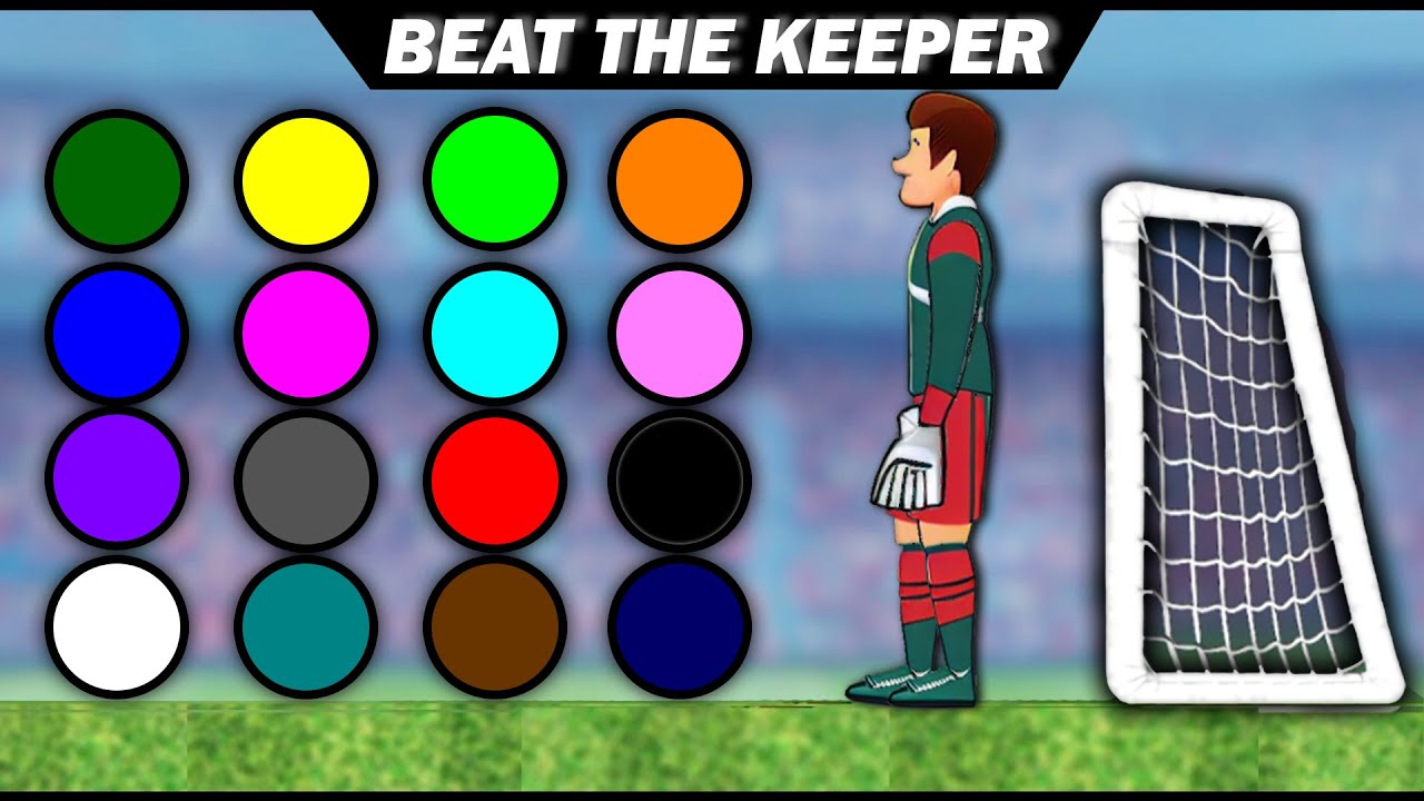 BEAT THE KEEPER | Color Marble Soccer Race Tournament #8