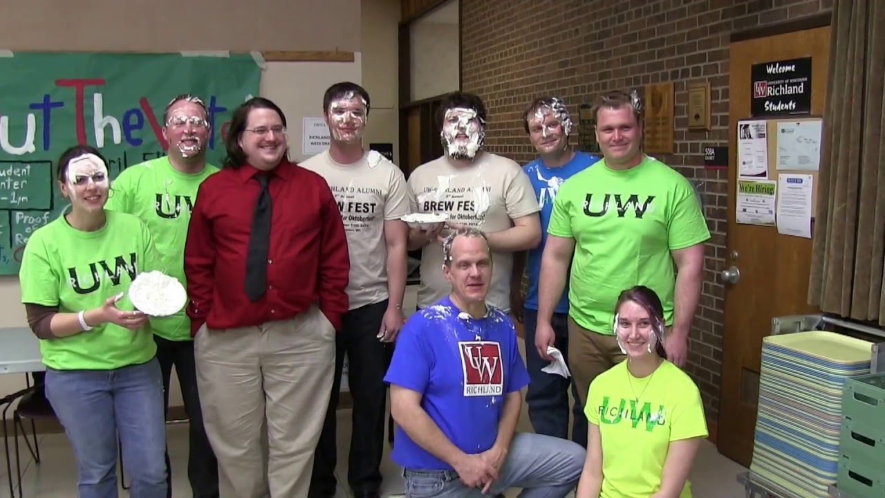UW-Richland 2016 Pie in the FACE!