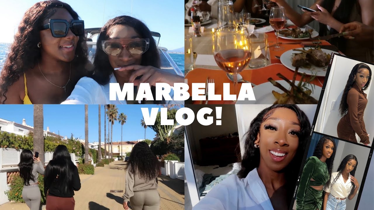 TRAVEL VLOG | MARBELLA GIRLS TRIP PRIVATE DINNER | YACHT RIDE …