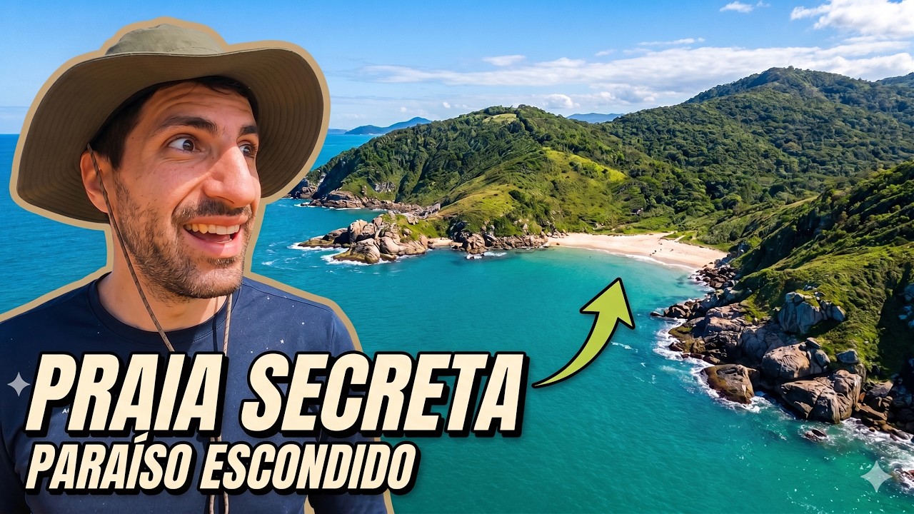 Como é a trilha da PRAIA SECRETA de Florianópolis? (+ trilha do GRAVATÁ)