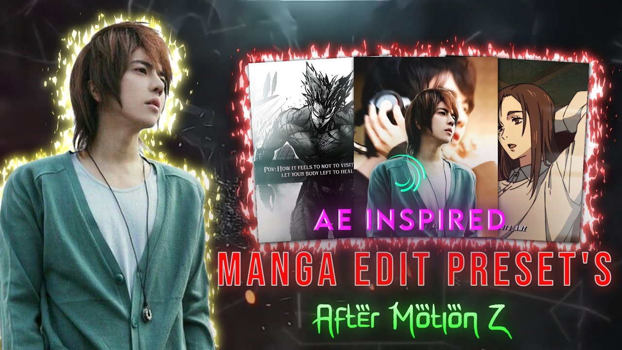 Top 5 Trending Animanga Edit Preset's 🧩🔥| After Motion Z | @botuto_amz |[ XML + MATERIAL + SONG ]|