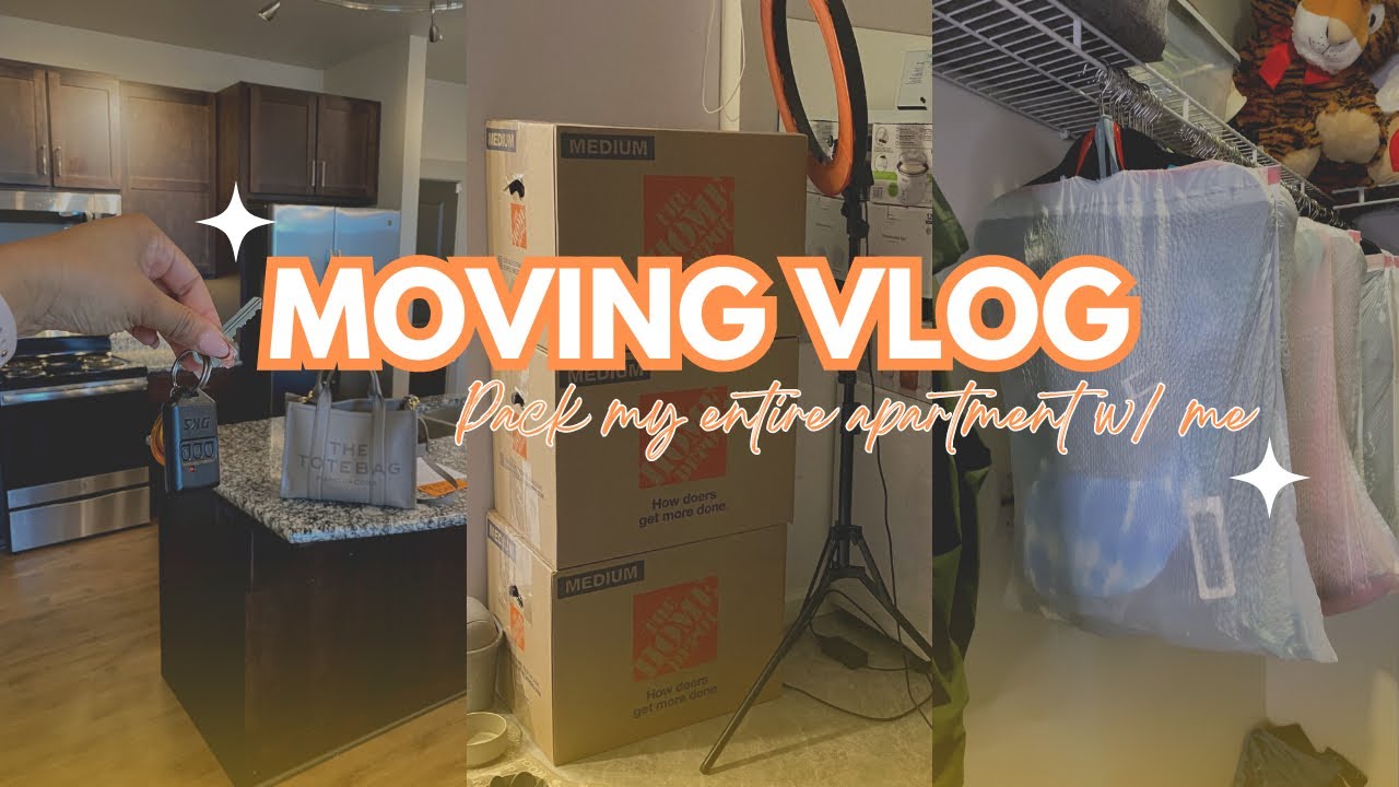 MOVING VLOG S4 E1| Pack my apartment w/ me, New apartment sneak peek! Moving hacks! Why I’m moving?