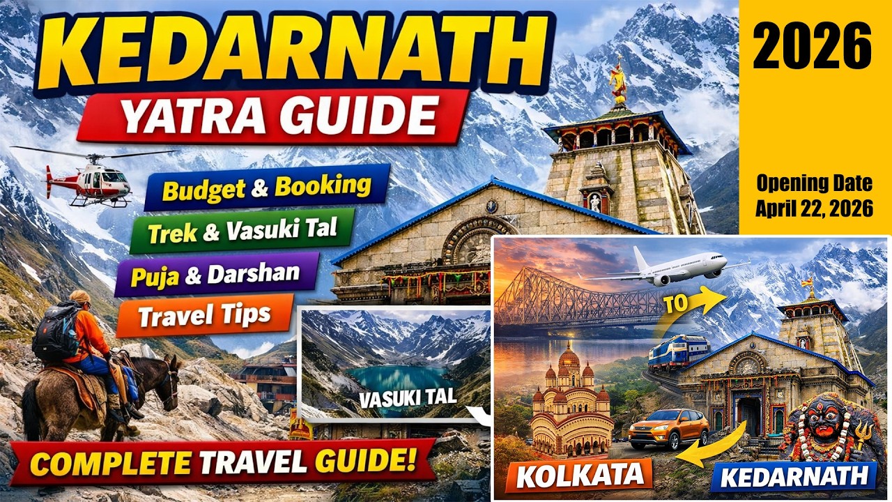 Complete Kedarnath Yatra Guide 2026 | Travel Plan, Budget, GMVN Booking, Puja, Vasuki Tal Trek