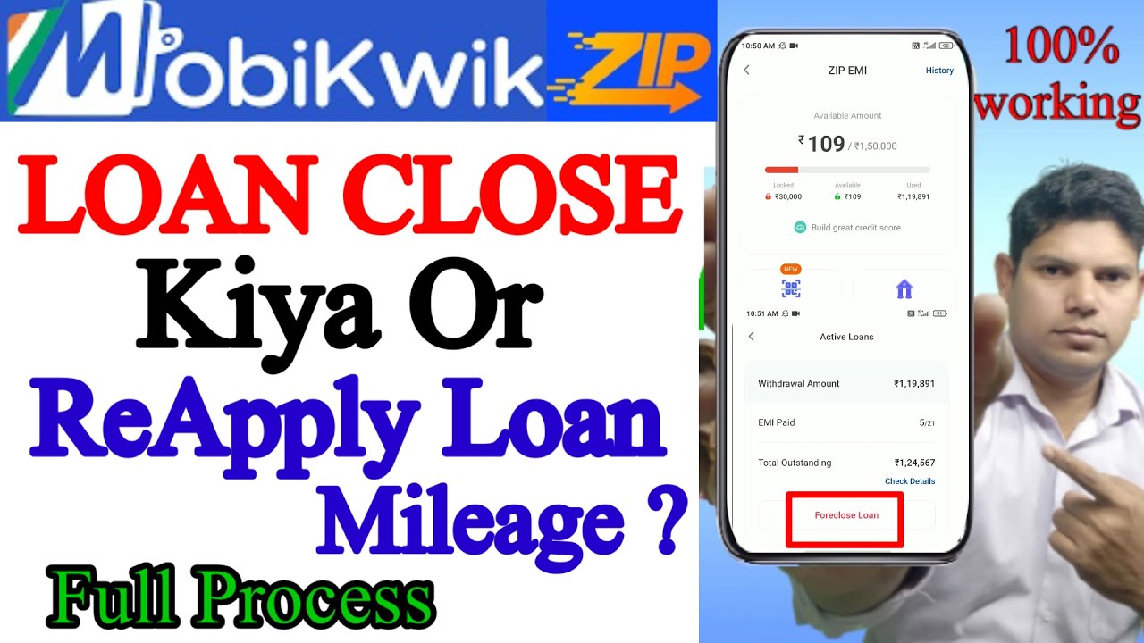 Mobikwik ZIP Loan Foreclosure Kiya Or Loan Mileage ? Mobikwik zip loan review | mobikwikzip loan |