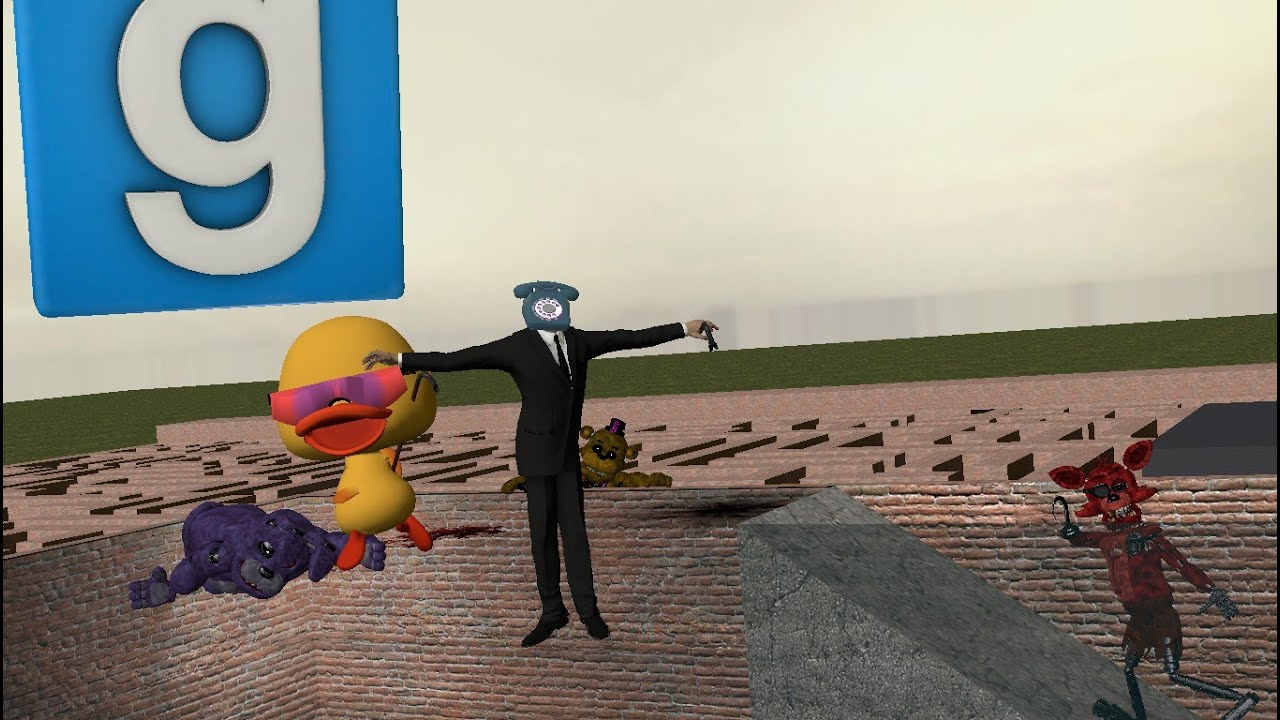 WE RUN FROM FNAF 1 GANG [FNAF GMOD]