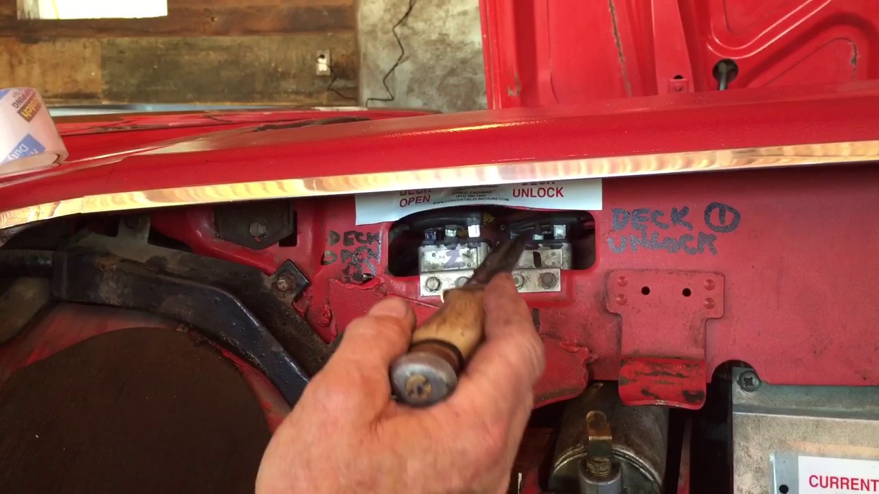 How to open a stuck trunk lid on a 1960's Lincoln Continental Convertible W/ John Cashman