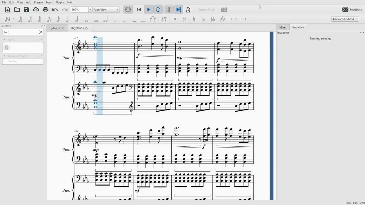 Stahl & Elektronomia - Highlands - Musescore Piano Sheet Music Notation