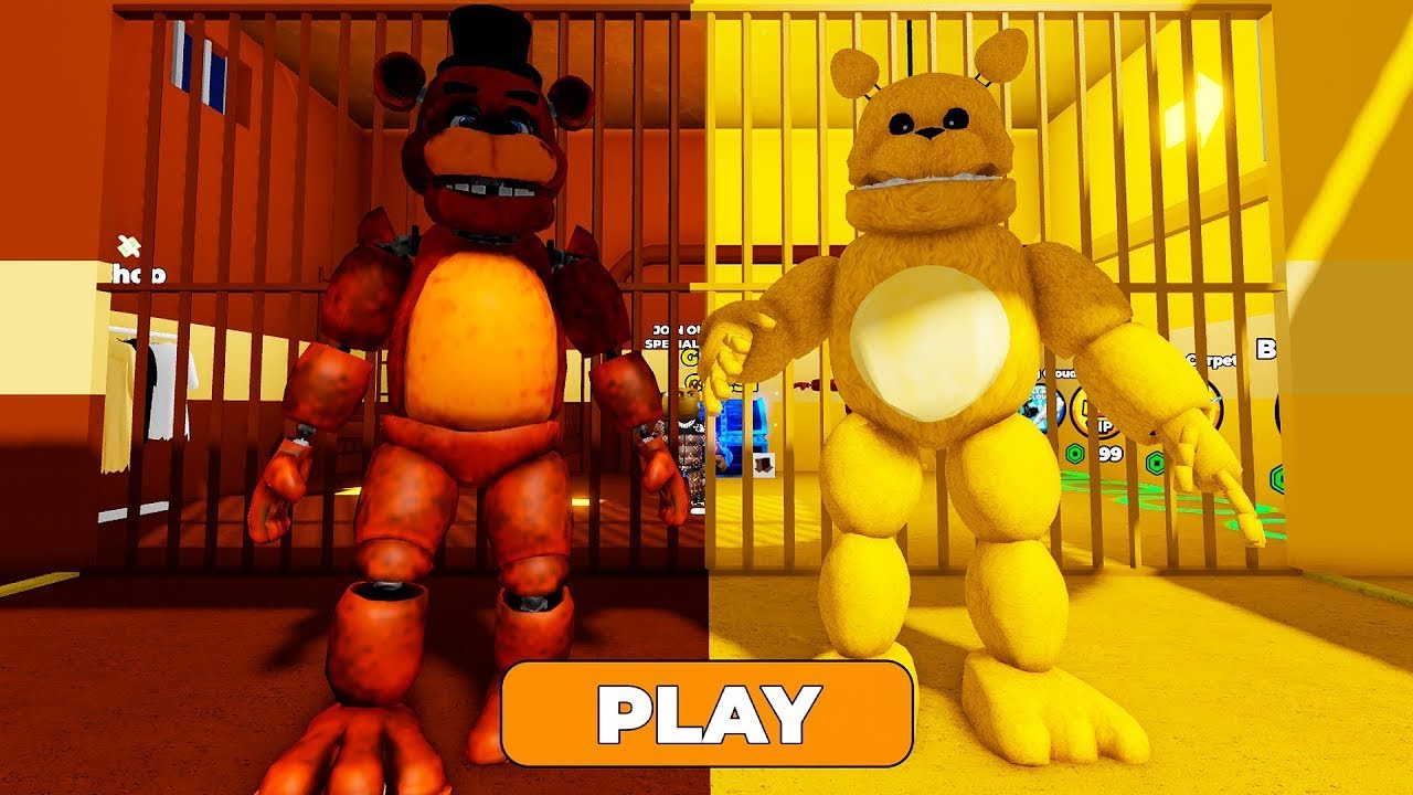 ROBLOX : FREDDY VS FAST FREDBEAR PRISON RUN OBBY NEW #roblox #games #troll #funny