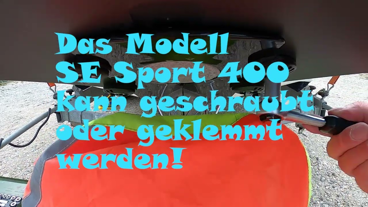 Motorboot mit Hydrofoil - SE Sport 400 Montage ohne Bohren