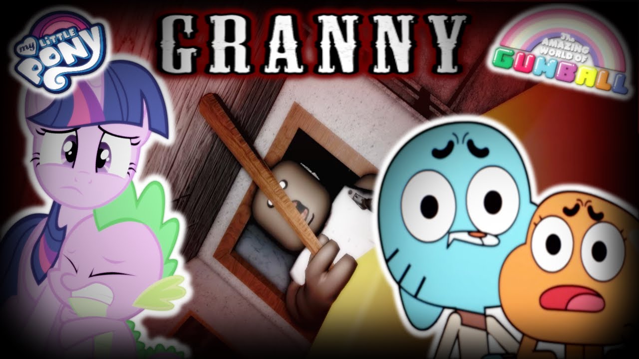 MLP play Roblox Granny with Gumball and Darwin ft: GUMBALL AND DARWIN REACT (READ DESC)