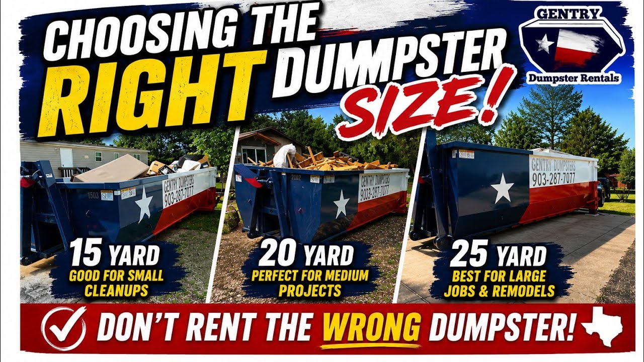 What size dumpster is right for you? Find out here.