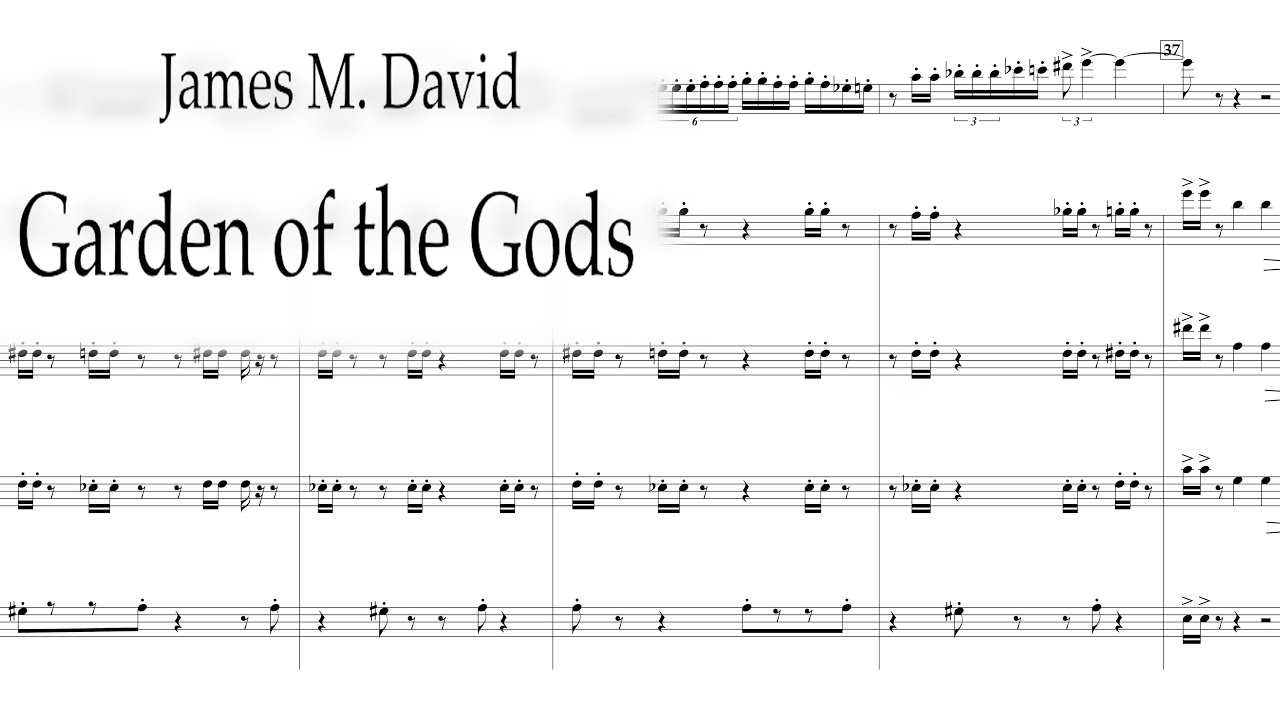 James M. David &mdash; Garden of the Gods (2012) [w/ score]