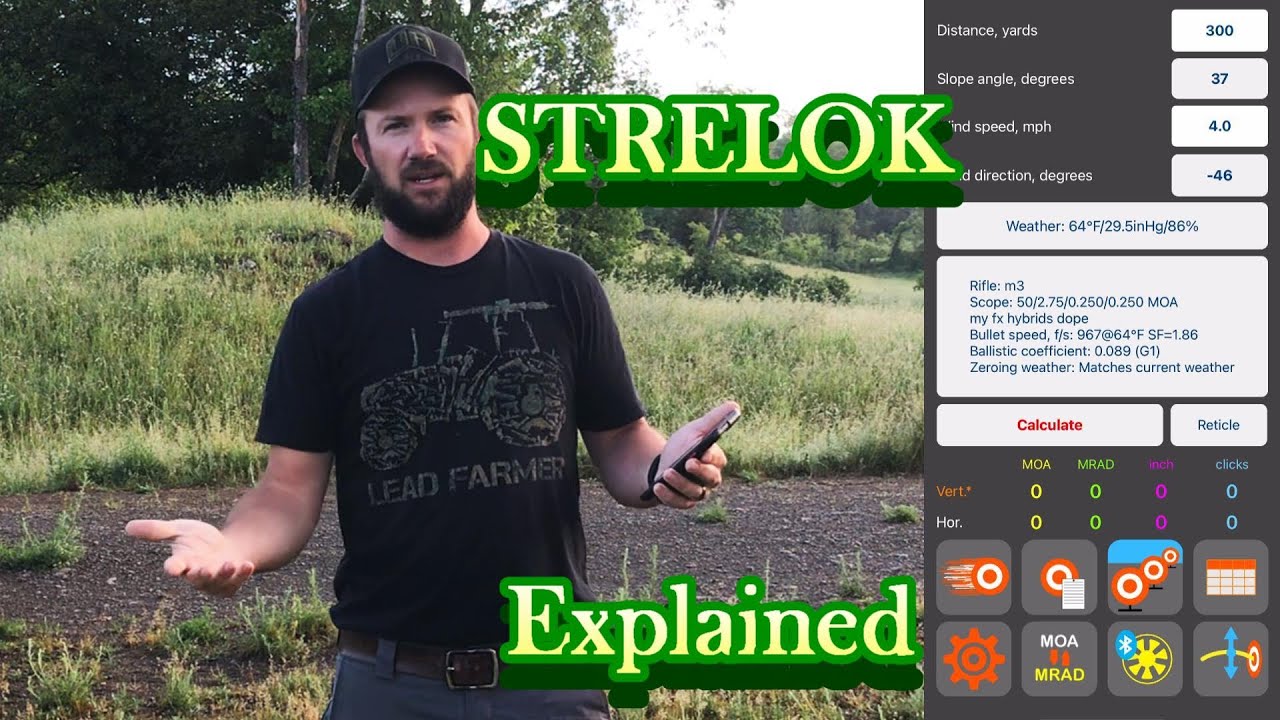 Баллистическая программа STRELOK PRO | Как ею пользоваться!