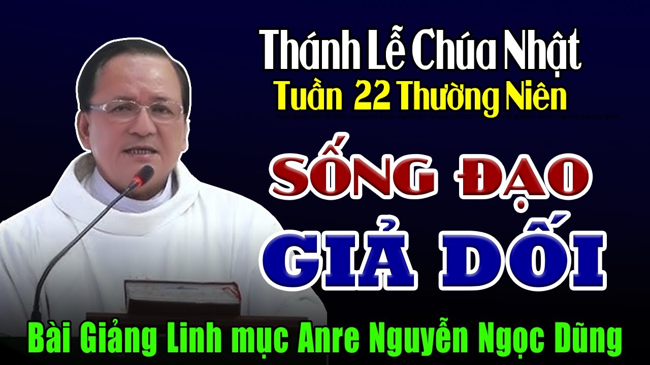 Những Kẻ Đạo Đức Giả đã Cản Trở Giáo Hội - Bài Giảng của Cha Anre Nguyễn Ngọc Dũng | Chúa Nhật 22 TN
