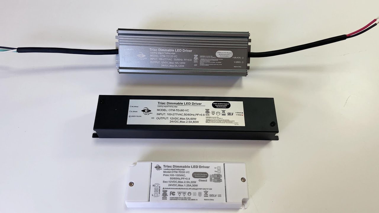 12V/24V Auto Switchable Triac LED Driver Series | IP67, IP54, IP20 Compared