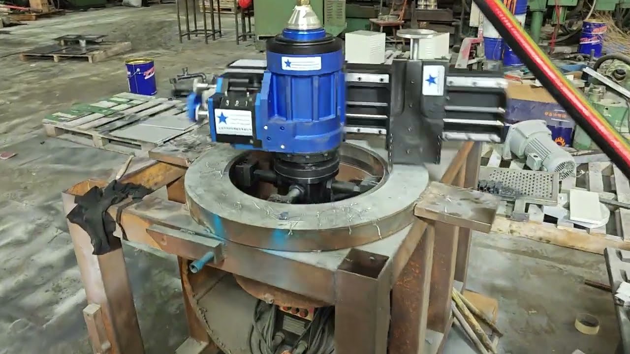 Pneumatic flange facing machine #flangefacingmachine #flangefacer #portableflangefacingmachine