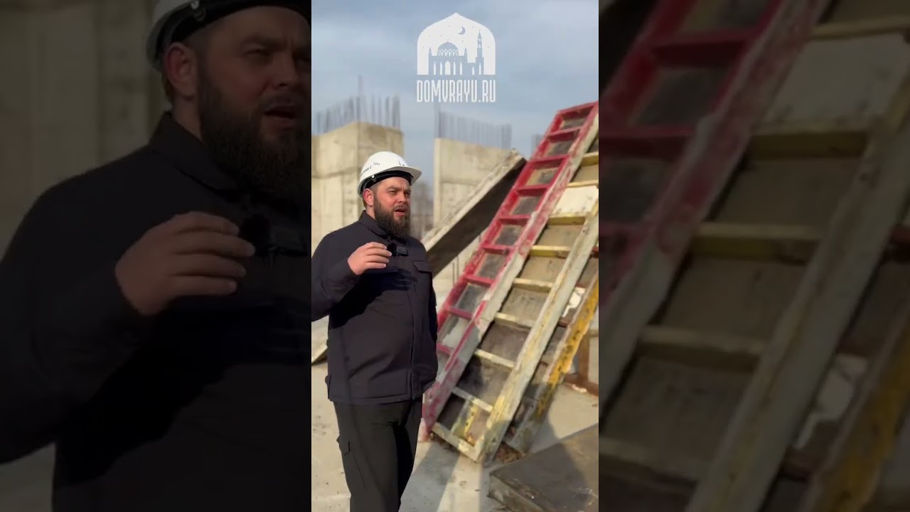Муфтий Дальнего Востока с места строительства Первой Дальневосточной Соборной мечети г. Хабаровска 