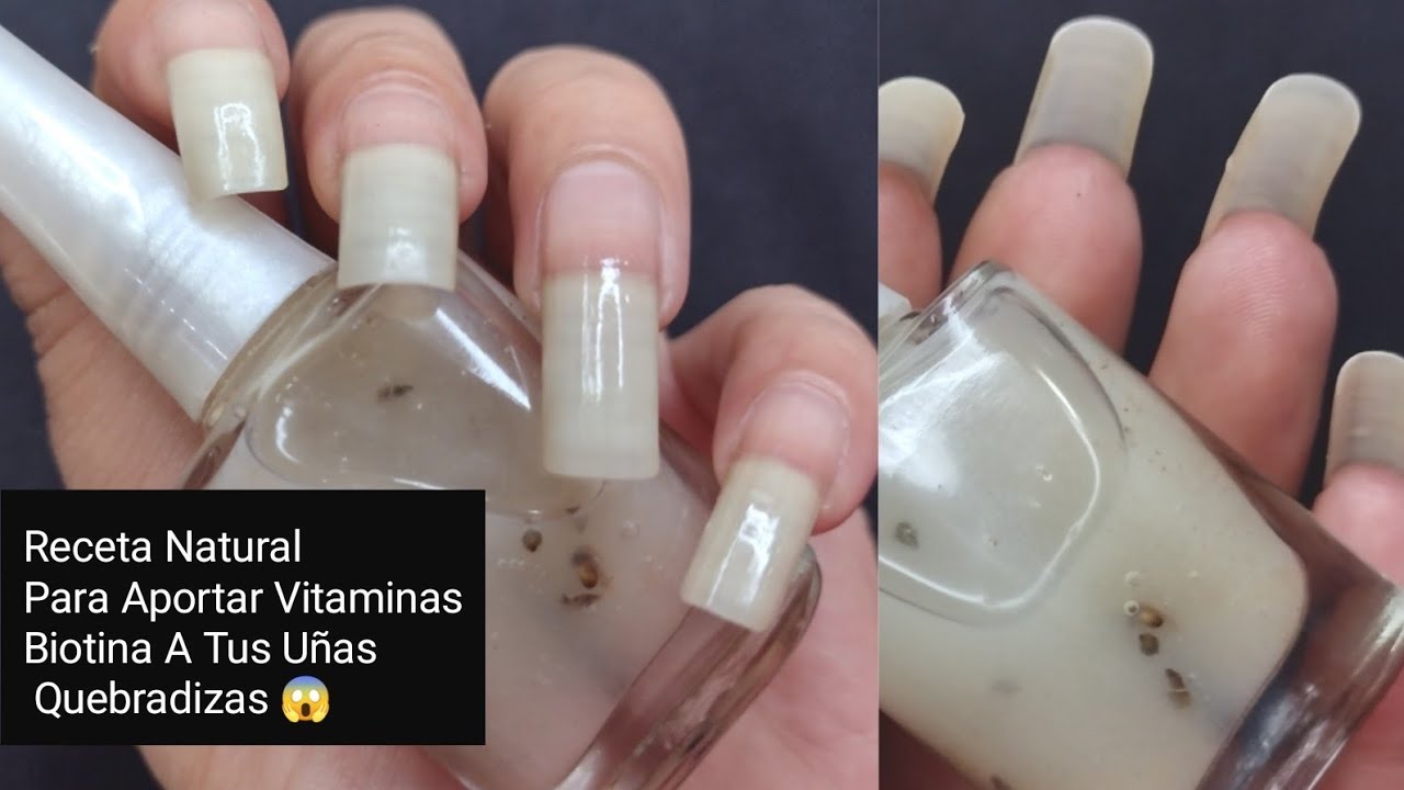 RECETA NATURAL PARA APORTAR VITAMINAS BIOTINA A TUS UÑAS QUEBRADIZAS 😱