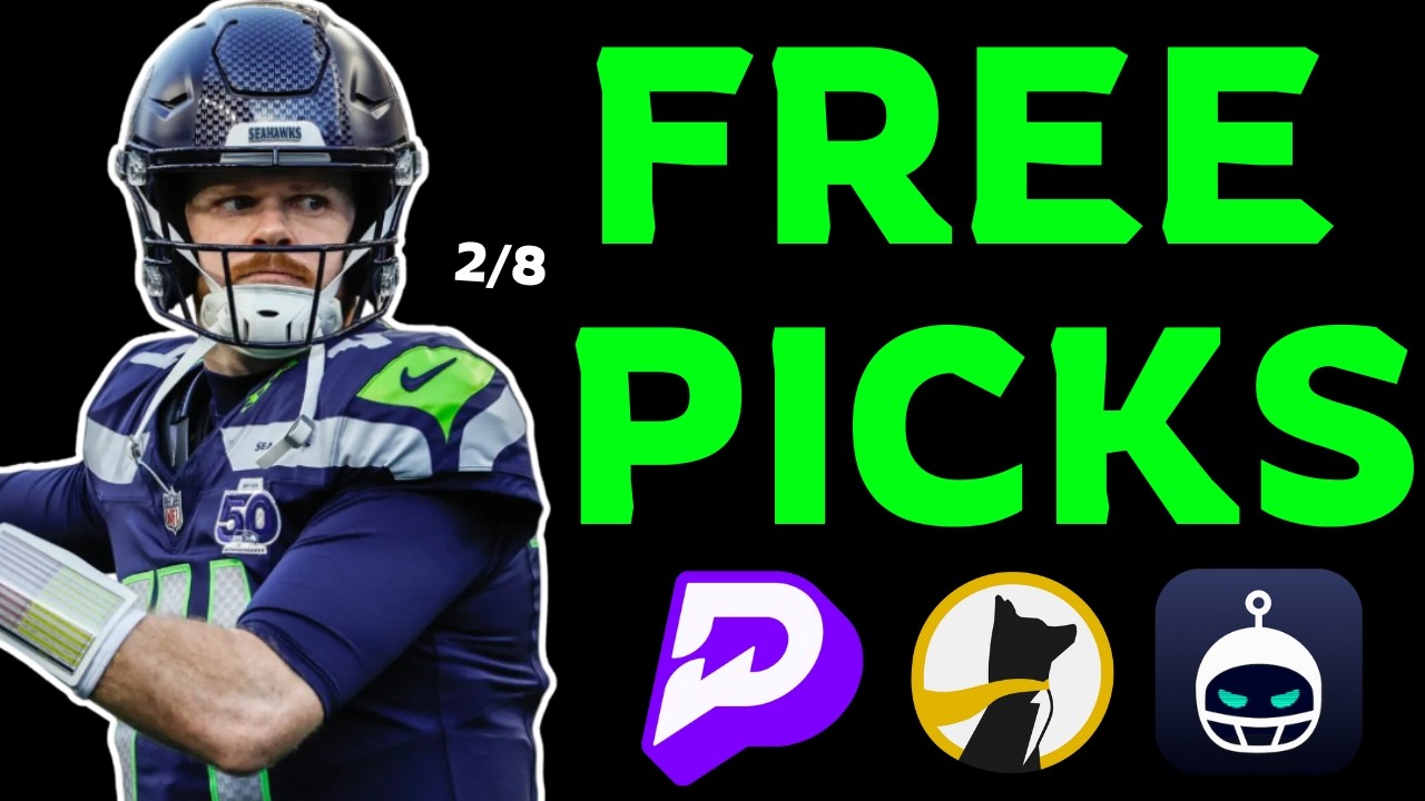 (3-1 RUN 🔥) PRIZEPICKS NFL SUPER BOWL SUNDAY 2/8/26 - FREE PICKS!!! - BEST PLAYER PROPS - NFL TODAY