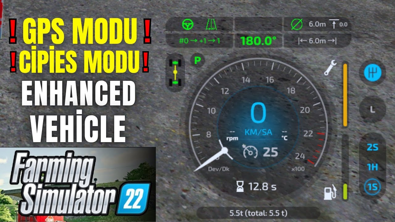 FS 22 EN İYİ GPS MODU..! FS22 GPS MODU NASIL KULLANILIR ? (ENHANCED VEHİCLE) EN KULLANIŞLI FS 22 GPS
