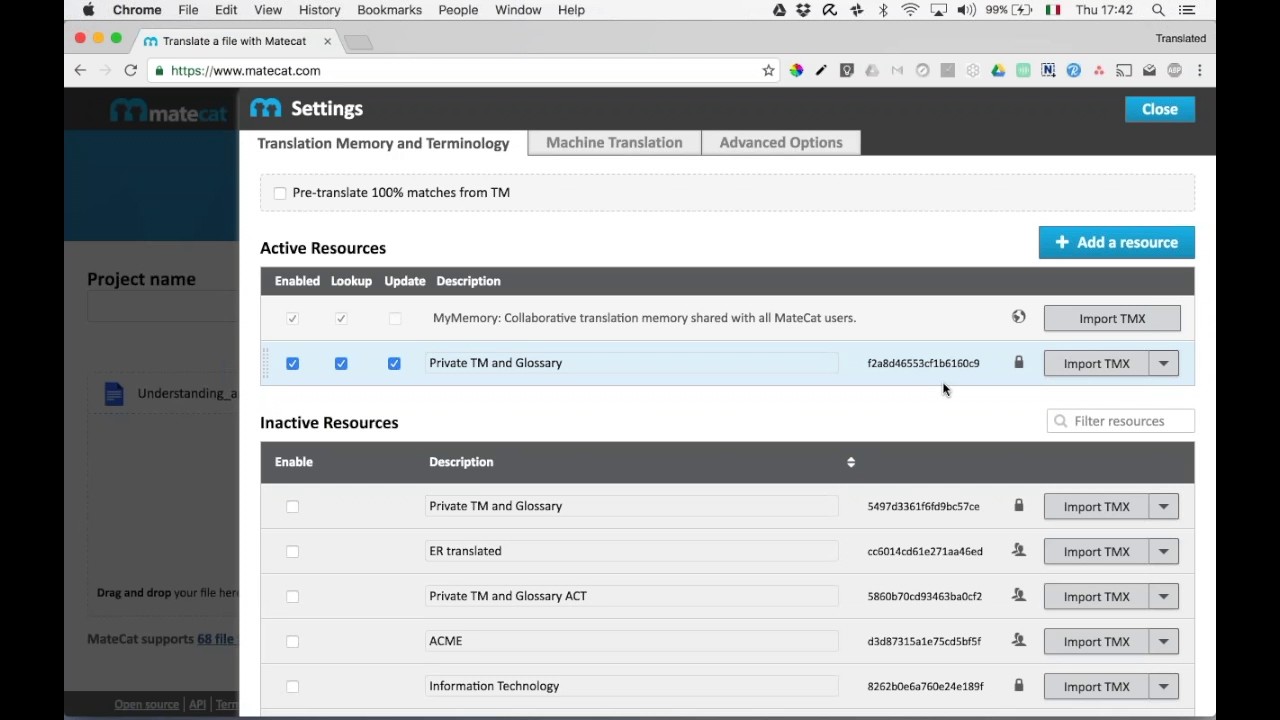Webinar - Getting Started with MateCat (November 3rd, 2016)