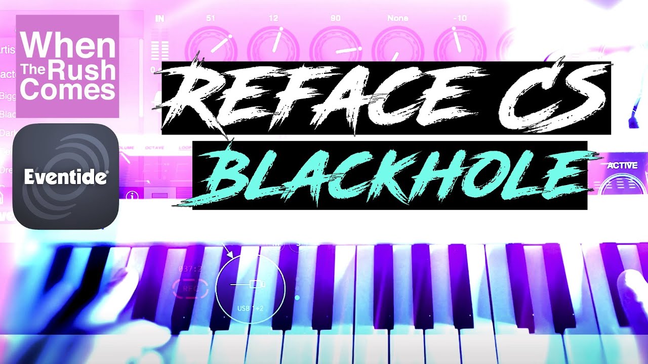 Yamaha Reface CS synthesizer | Eventide Blackhole Reverb (iPad/iPhone iOS app)