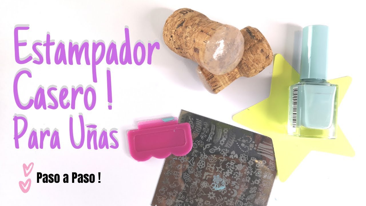 ESTAMPADOR DE SILICONA PARA UÑAS * SELLO TRANSPARENTE PARA UÑAS MUY FACIL DE HACER *  Nails Stamper