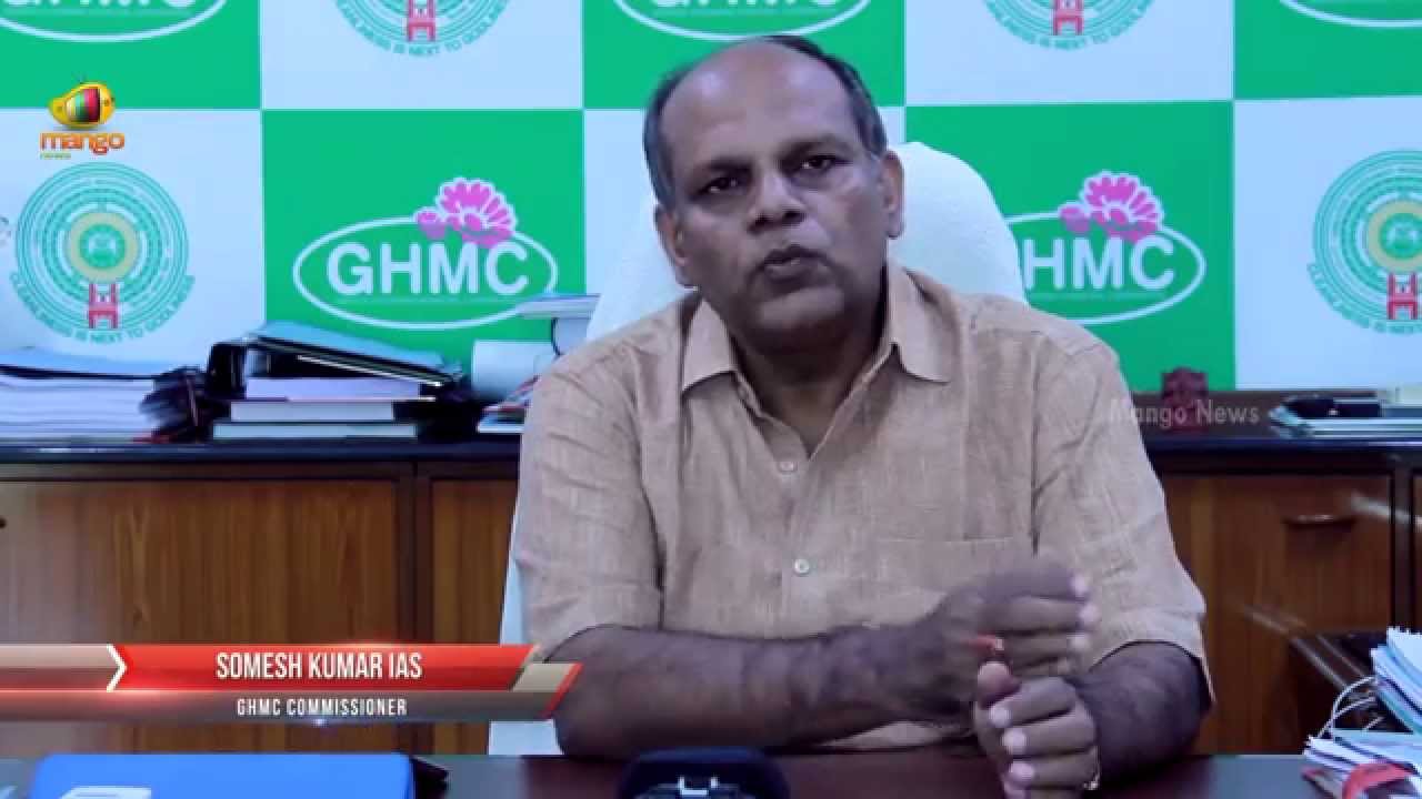 GHMC Commissioner Somesh Kumar about the major projects to develop Hyderabad city